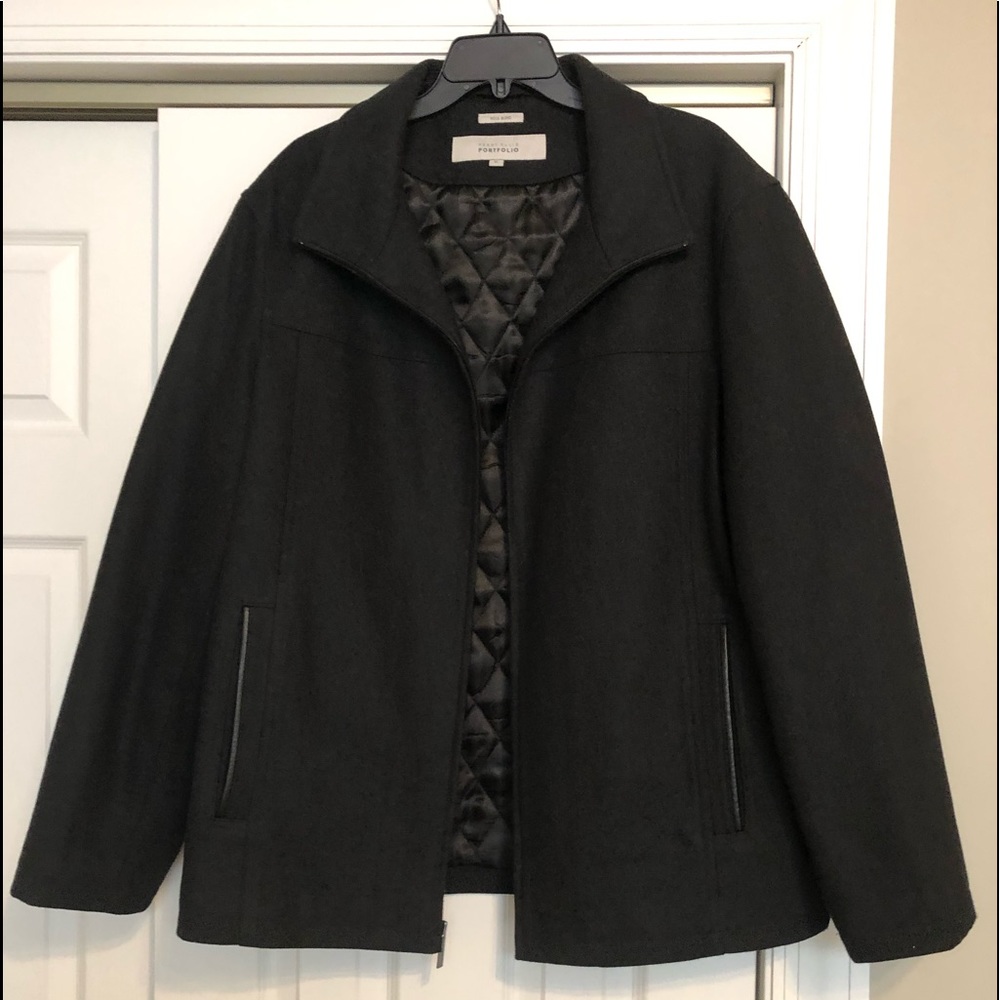Perry Ellis Men’s Melton Wool Jacket